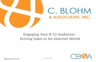 Engaging Your K-12 Audience: Driving Sales In An Internet World