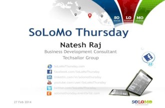 SoLoMo Thursday - Make social media big data relevant to you