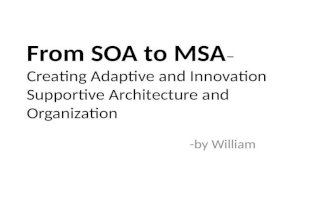 From SOA to MSA