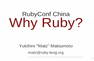 Why Ruby
