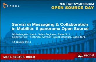 Servizi di messaging & collaboration in mobilità: Il panorama open source