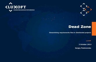 Dead Zone (v1.1 in English for AgileEE 2013)