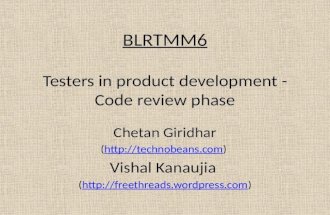 Testers in product development   code review phase