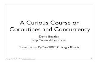 A Curious Course on Coroutines and Concurrency