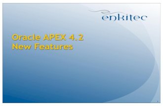 APEX 4.2 New Features