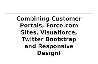 Twitter bootstrap   force.com site and responsive design