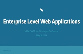 [Sencha 엔터프라이즈 웹애플리케이션 세미나] Enterprise Level Web Application w_ Ext JS 5