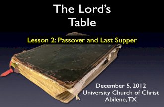 Lesson 2   passover