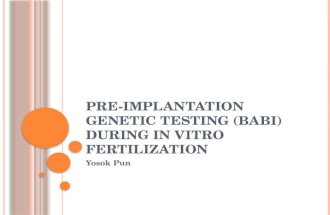 Pre-Implantation Genetic Testing (BABI) During IVF