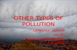 Other types of pollution