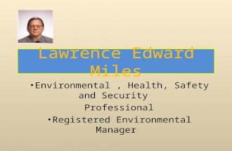 Lawrence Edward Miles (2012)