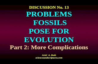 13. problems the fossils pose