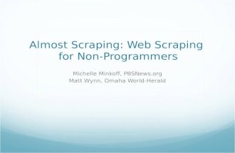 Almost Scraping: Web Scraping without Programming