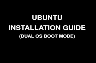 How to  Install Ubuntu as Dual
