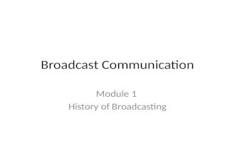 Broadcast History
