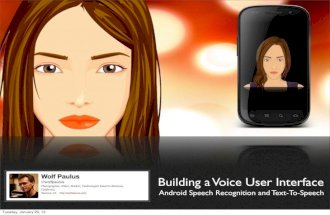 Voice User Interface for Mobile Applications