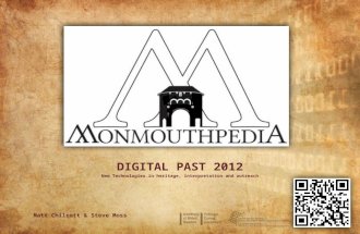 Digital past2012monmouthpedia presentation