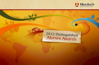 2012 Distinguished Alumni Awards Finalists