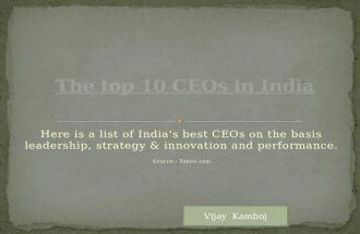 Indian ceo