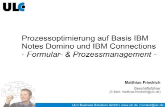 ULC-Vortrag beim ConnectDay 2013 in Köln zu Prozessoptimierung auf Basis IBM Notes Domino und Connections