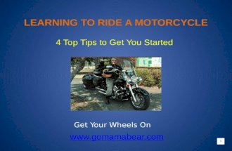 Learn to ride a motorcycle