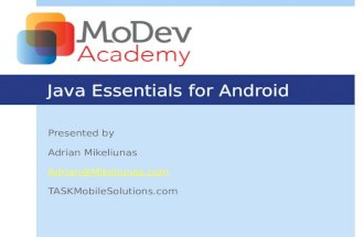 Ii 1300-java essentials for android