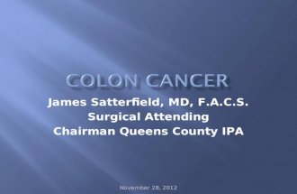 Colon Cancer Facts