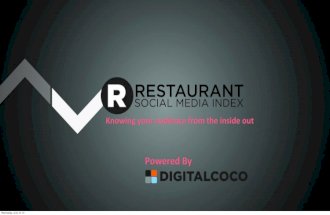 Top 250 Restaurant Brands on Social Media via the RSMI