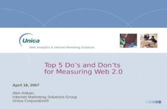 Top 5 Dos and Don'ts for Measuring Web 2.0
