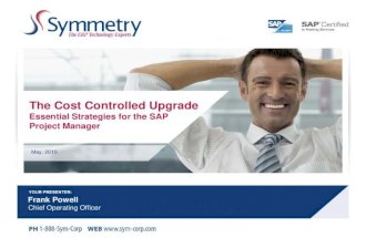 The Cost Controlled Upgrade - Essential strategies for the SAP project manager