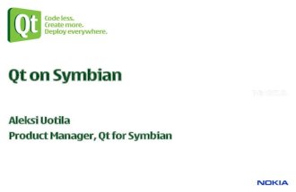 Qt on Symbian - Qt Contributor's Summit 2011