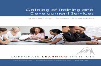 Training and Delevopment Brochure of Services