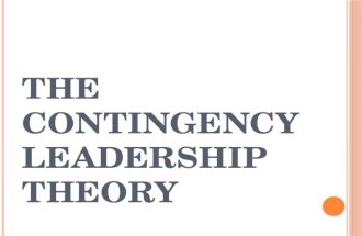 The contingency leadership theory