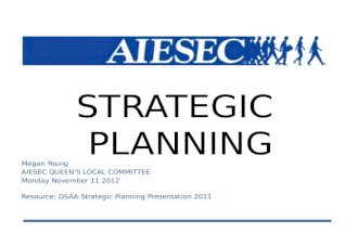 AIESEC - Strategic Planning