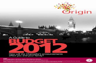 Origin Financial A Guide To Budget 2012 Spreads