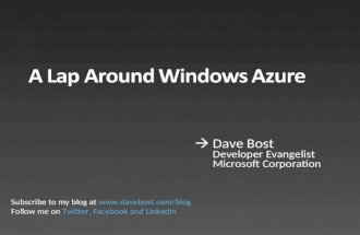 A Lap Around Windows Azure