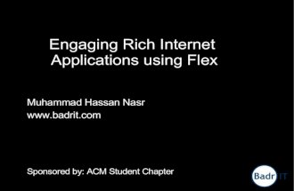 Engaging Rich Internet Applications using Flex