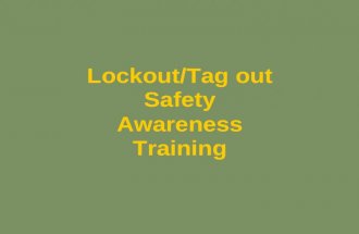 Lockout tagout safety awareness - online 2009