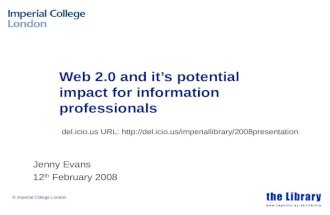Web 2.0 session for library staff - 2008 version