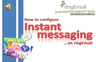 How to configure Instant Messaging (IM) at ringEmail?