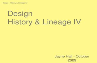 Design history & lineage iv
