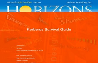 Kerberos survival guide SPS Kansas City