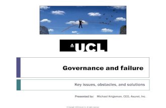 Project Governance and Failure