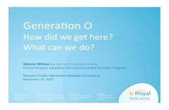Generation O: How did we get here? What can we do?