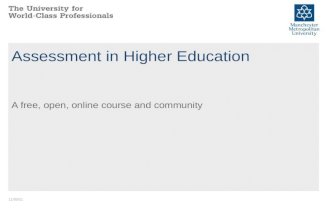 Assessment in he 2014 online introduction