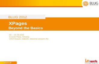 XPages -Beyond the Basics