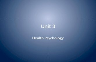 Health Psychology Revision
