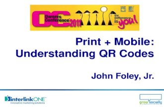 [NAPL Owners Conference 2011] Print + Mobile: Understanding QR Codes
