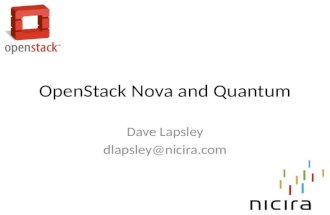 Openstack Nova and Quantum