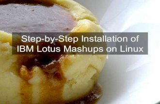 Lotus Mashups step by step installation guide